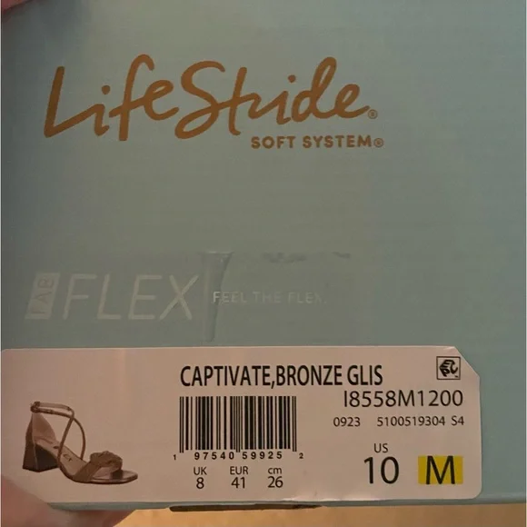 LIFE STRIDE Bronze Dressy Sandal - Picture 2 of 2